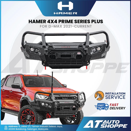 Hamer 4X4 Prime Series Plus Front Bumper For Isuzu D-Max (2021-Current)