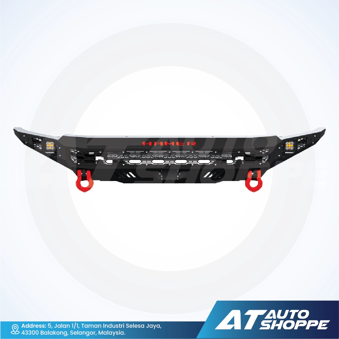 Hamer 4X4 THOR Series Front Steel Bumper With LED DRL For Raptor Next Gen (2022-Current)
