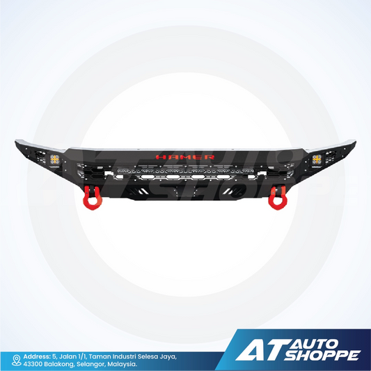 Hamer 4X4 THOR Series Front Steel Bumper With LED DRL For Raptor Next Gen (2022-Current)