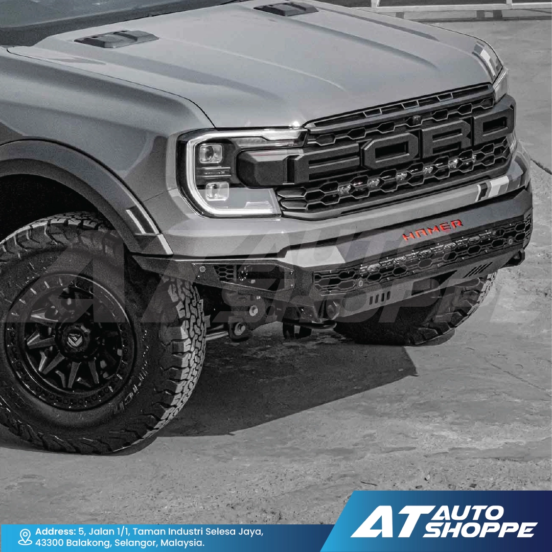 Hamer 4X4 THOR Series Front Steel Bumper With LED DRL For Raptor Next Gen (2022-Current)