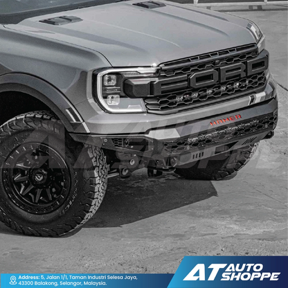 Hamer 4X4 THOR Series Front Steel Bumper With LED DRL For Raptor Next Gen (2022-Current)