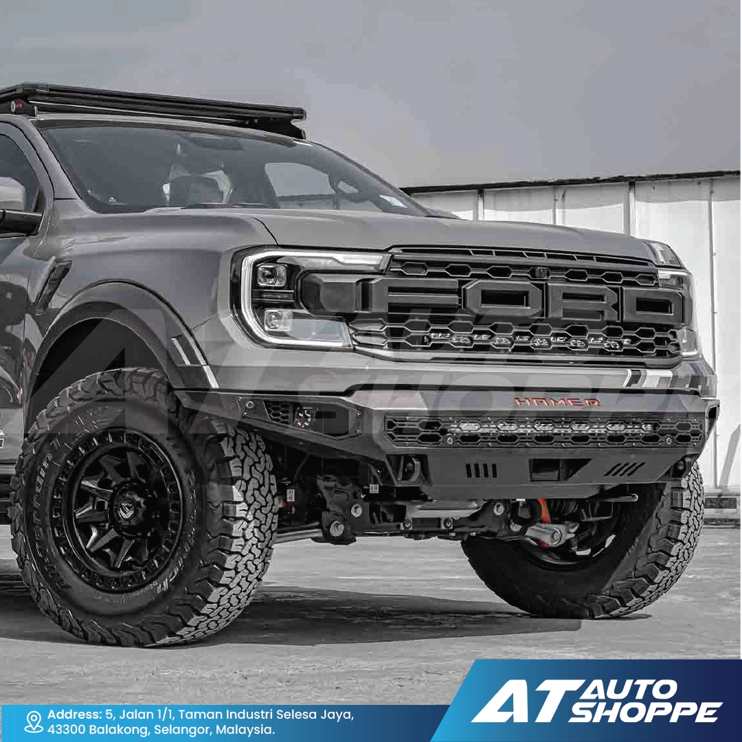 Hamer 4X4 THOR Series Front Steel Bumper With LED DRL For Raptor Next Gen (2022-Current)