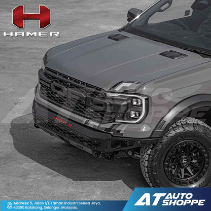 Hamer 4X4 THOR Series Front Steel Bumper With LED DRL For Raptor Next Gen (2022-Current)