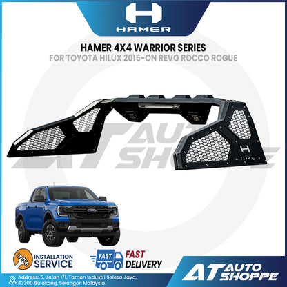 Hamer 4X4 HR 1902 Warrior Series Sport Roll Bar For Raptor Hilux / Vigo / Revo / T6 / Triton / MQ / Navara NP300