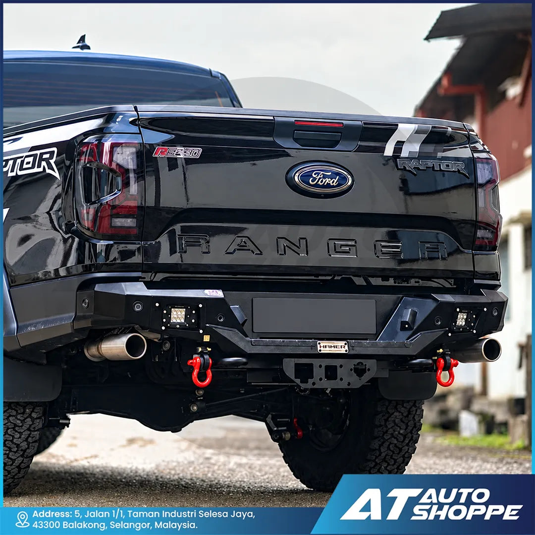 Hamer 4X4 MX204 Nova Sport Series Rear Steel Bumper For Toyota Hilux & Ford Ranger