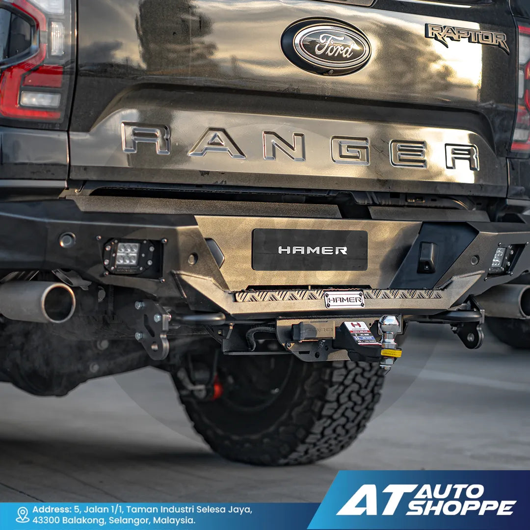 Hamer 4X4 MX204 Nova Sport Series Rear Steel Bumper For Toyota Hilux & Ford Ranger