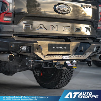 Hamer 4X4 MX204 Nova Sport Series Rear Steel Bumper For Toyota Hilux & Ford Ranger