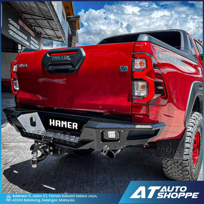 Hamer 4X4 MX204 Nova Sport Series Rear Steel Bumper For Toyota Hilux & Ford Ranger