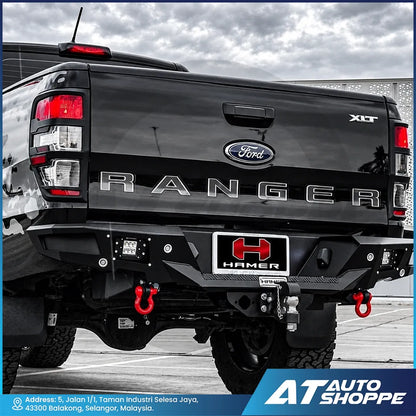Hamer 4X4 MX204 Nova Sport Series Rear Steel Bumper For Toyota Hilux & Ford Ranger