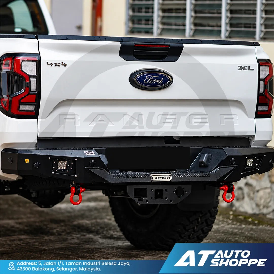 Hamer 4X4 MX204 Nova Sport Series Rear Steel Bumper For Toyota Hilux & Ford Ranger