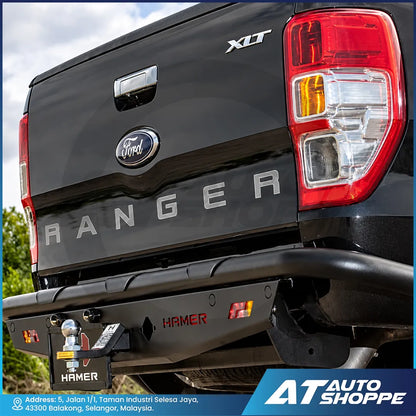 Hamer 4X4 MX206 Off Road Series Rear Steel Bumper For Hilux Vigo Revo T8 Triton D-Max Navara NP300