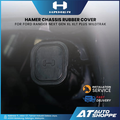 Hamer chassis rubber cover for Ford Ranger with AT Auto Shoppe branding