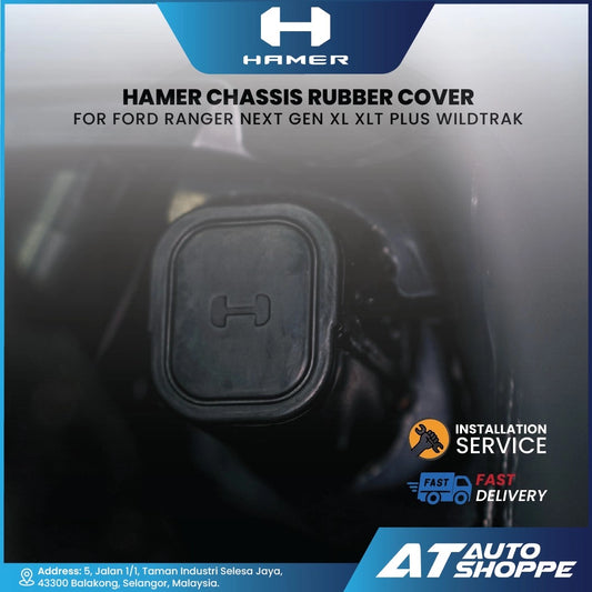 Hamer chassis rubber cover for Ford Ranger with AT Auto Shoppe branding