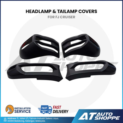Headlamp & Tailamp Covers For FJ Cruiser