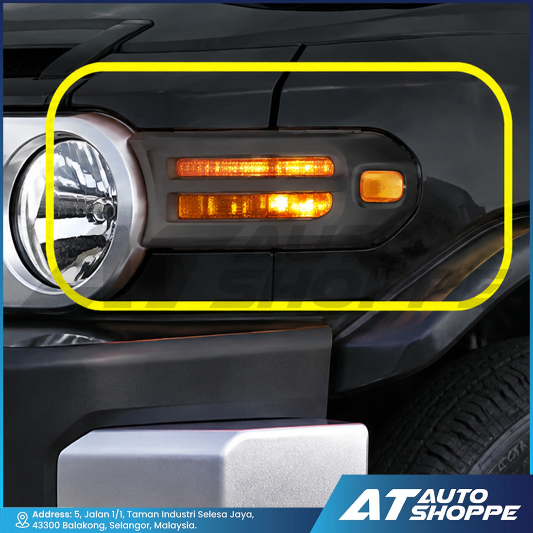 Headlamp & Tailamp Covers For FJ Cruiser