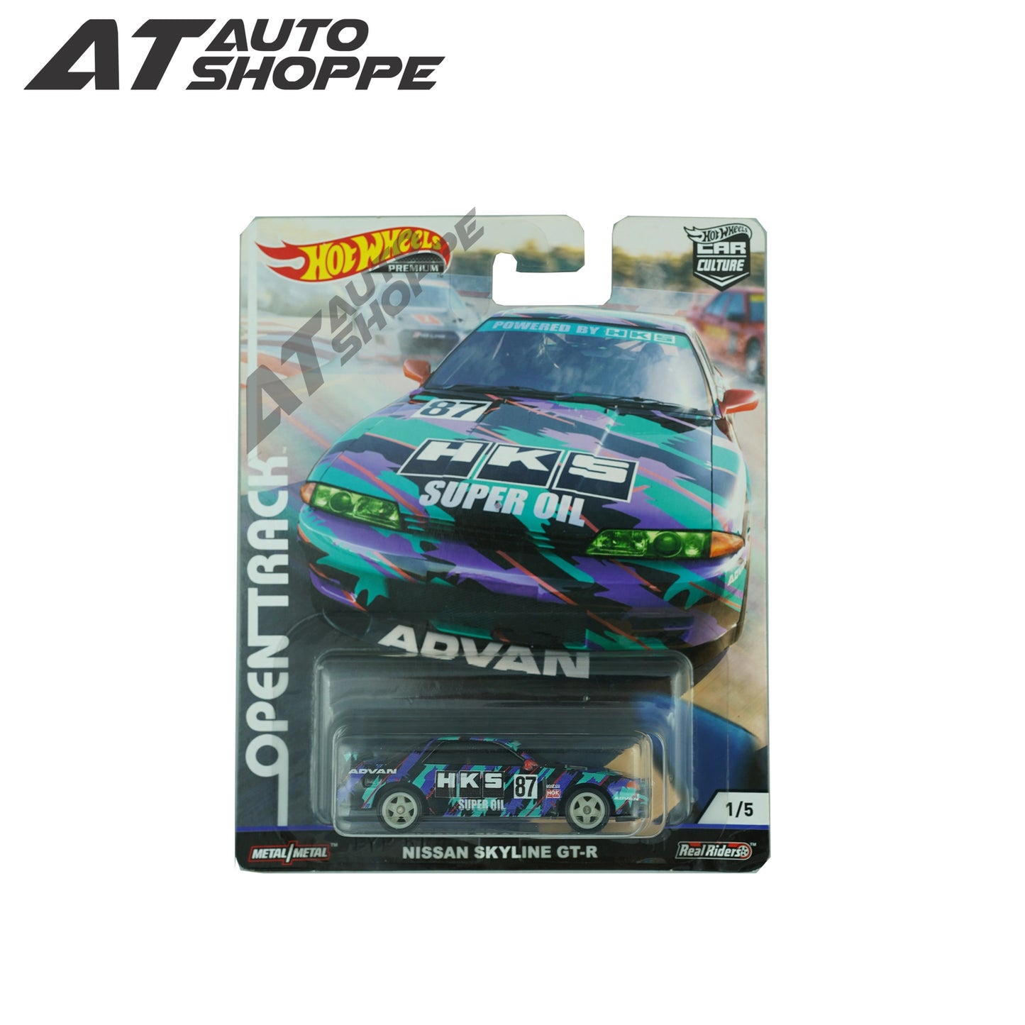 Hot Wheels Nissan Skyline GT-R (R32)-Open Track HKS Super Oil Edition