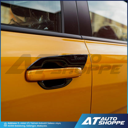 Inner Door Handle Cover Guard Glossy Black For Ford Ranger Next Gen 2023 T9 (Made in Thailand)