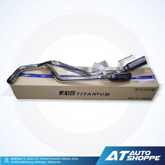 JTC Titanium Exhaust Muffler Dual Exit Titanium Tip for Ford Raptor Next Gen 3.0 V6 (2022-Current)
