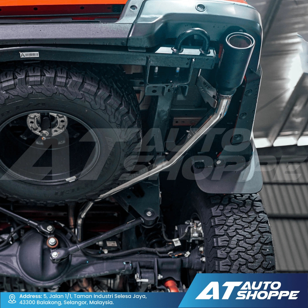 JTC Titanium Exhaust Muffler Dual Exit Black Tip for Ford Raptor Next Gen 3.0 V6 (2022 - Current)