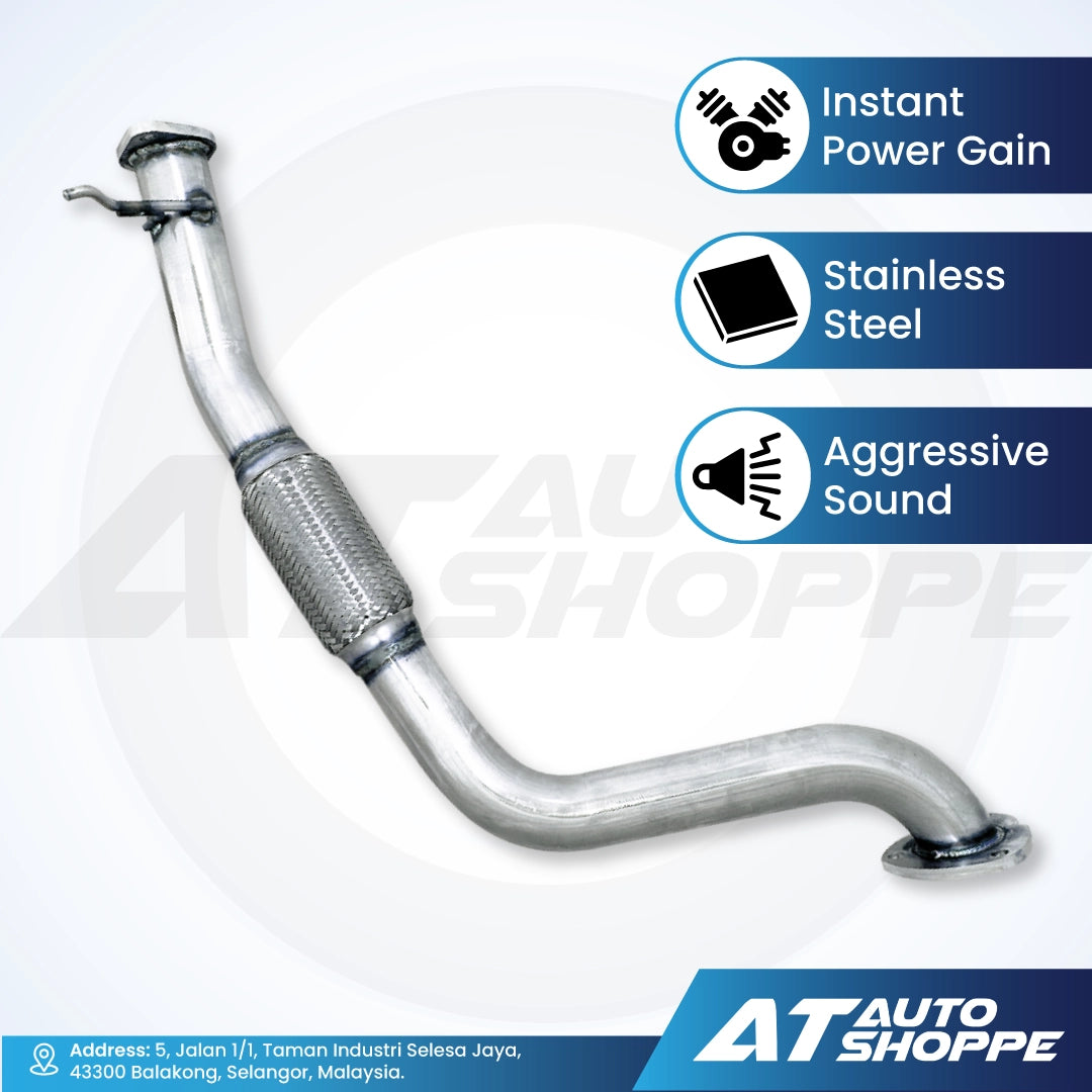 JTC Titanium Stainless Steel Downpipe for Ford Ranger T6 T7 3.2 (2012-2018)