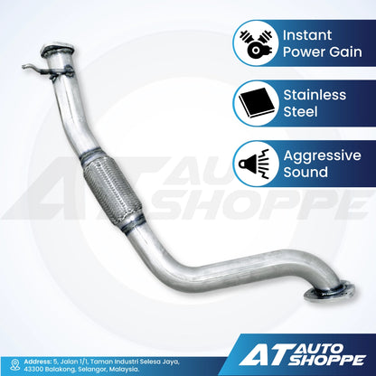 JTC Titanium Stainless Steel Downpipe for Ford Ranger T6 T7 3.2 (2012-2018)