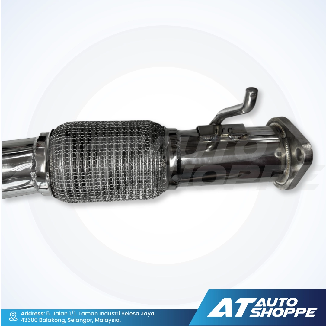JTC Titanium Stainless Steel Downpipe for Ford Ranger T8 2.0 Bi-Turbo (2019-2022)