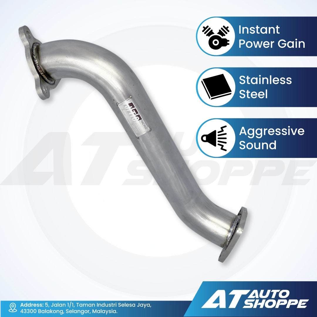 JTC Titanium Stainless Steel Downpipe for Nissan Navara NP300 (2014-2020)
