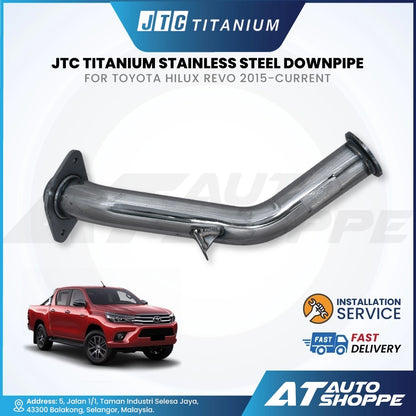 JTC Titanium Stainless Steel Downpipe for Toyota Hilux Revo (2015-Current)
