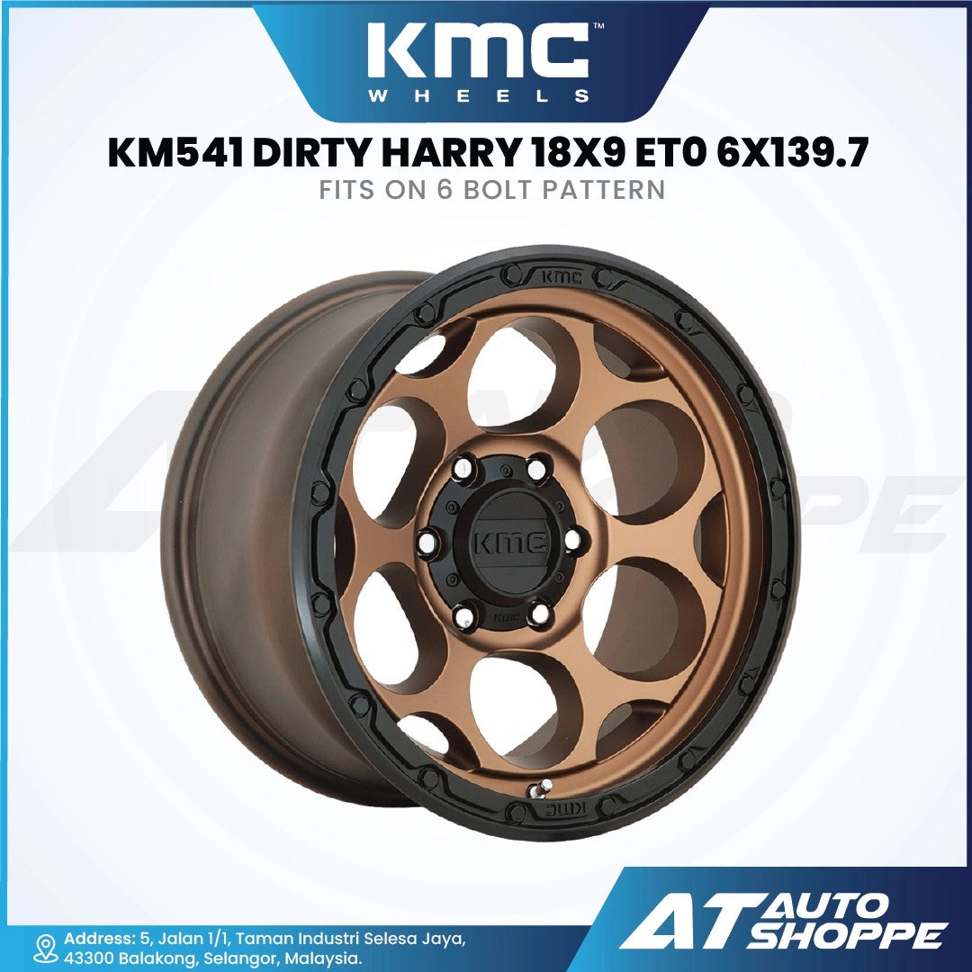 KMC wheels KM541 Dirty Harry with specifications on a white background