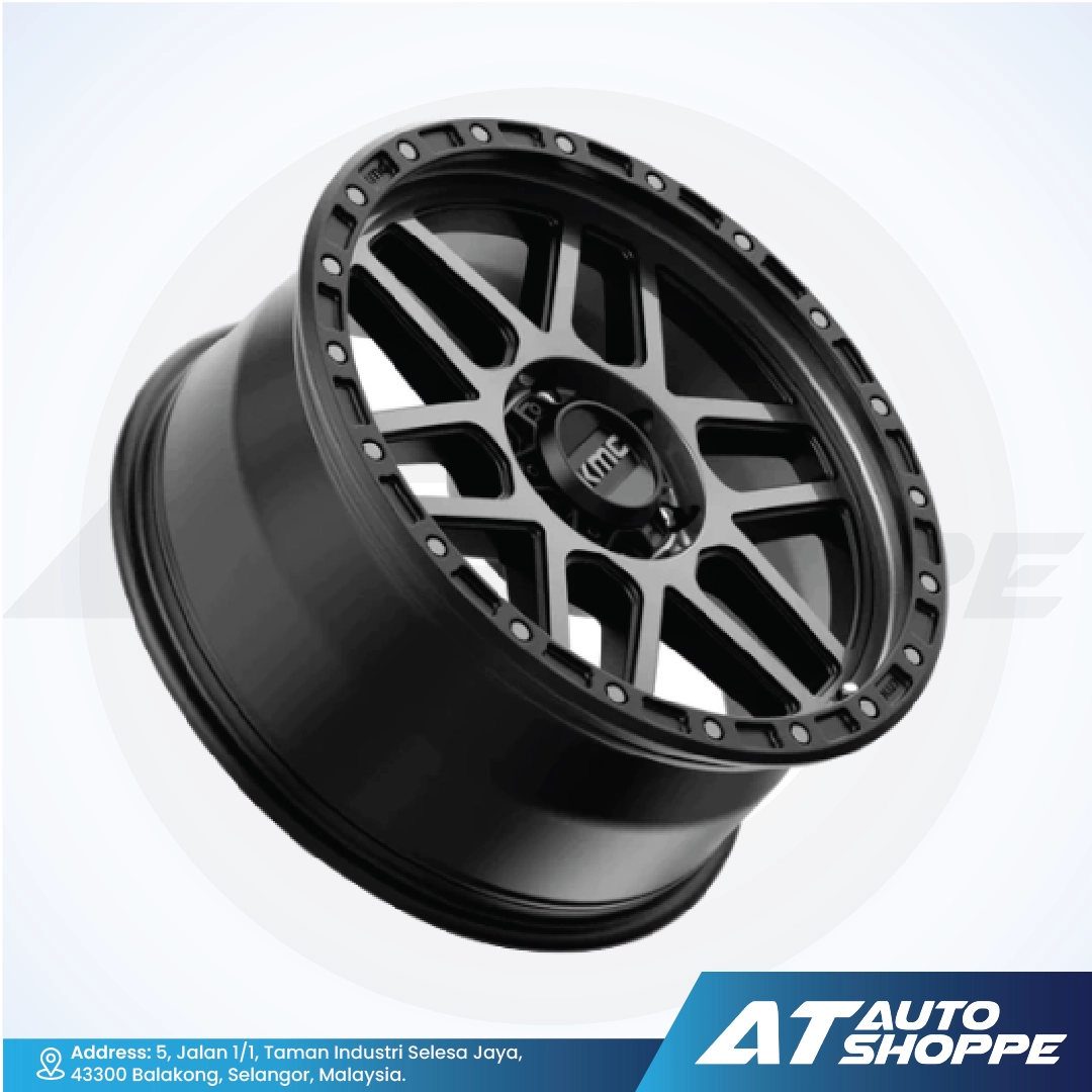KMC KM544 Mesa-Satin Black/Dark Tint 20x9 ET0 5x150 (1 Piece)