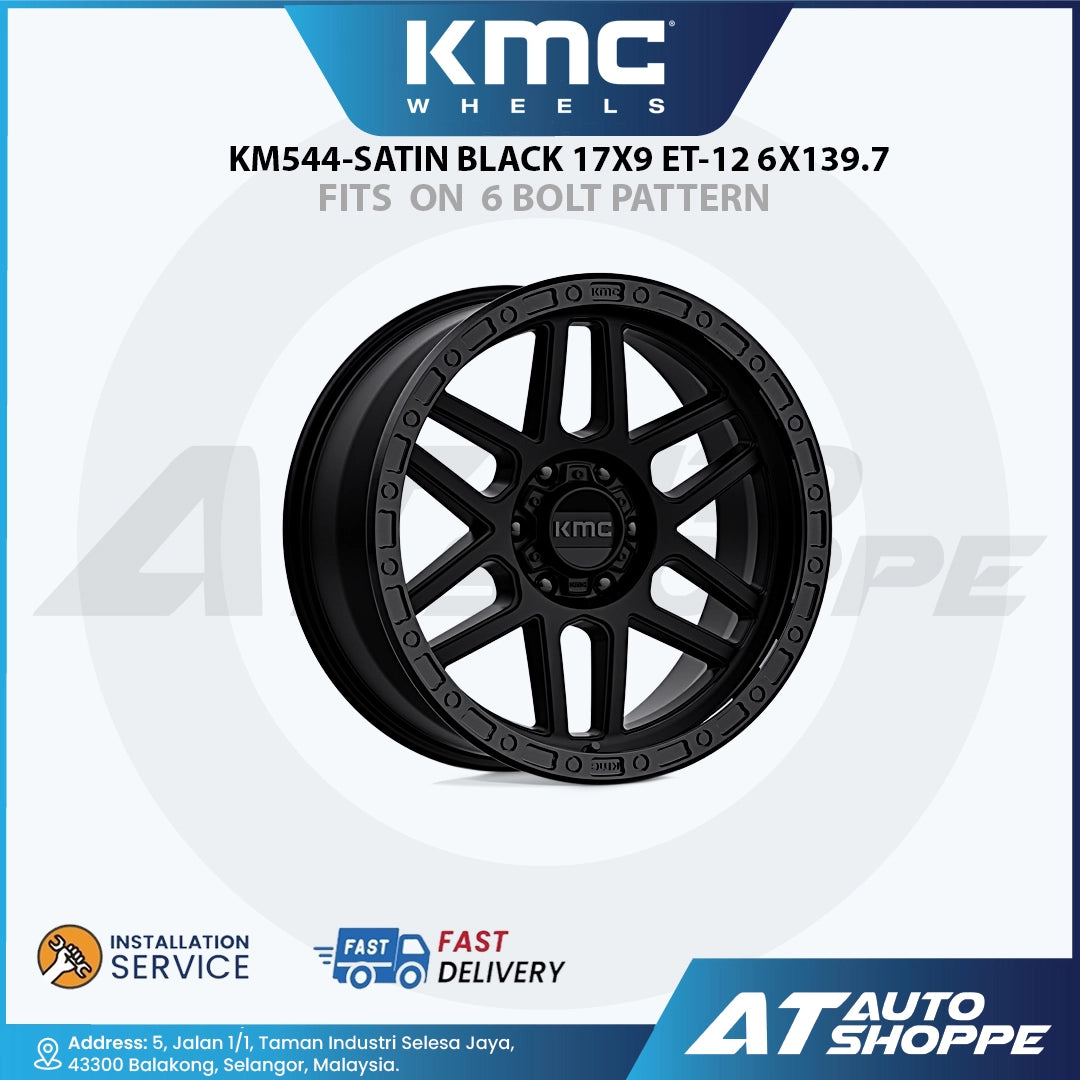 KMC KM544 Mesa - Satin Black Wheel