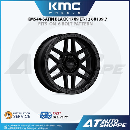 KMC KM544 Mesa - Satin Black Wheel