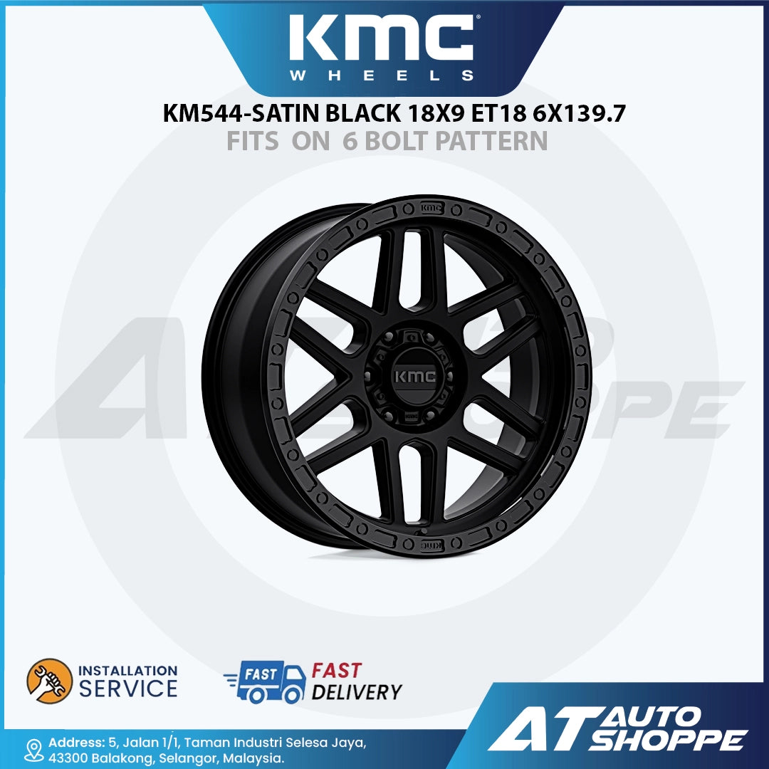 KMC KM544 Mesa - Satin Black Wheel