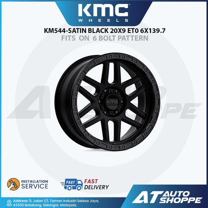 KMC KM544 Mesa - Satin Black Wheel