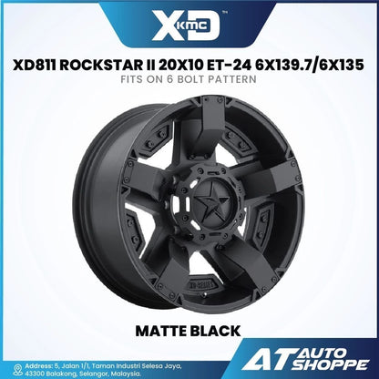 KMC XD811 Rockstar II Matte Black (1 Piece)