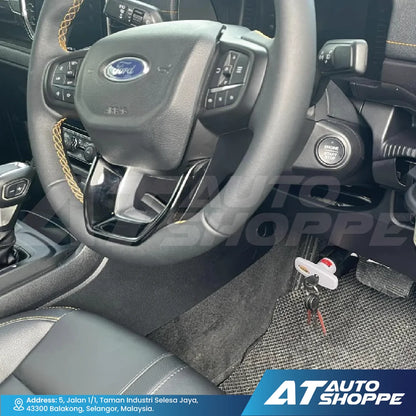 LOCKTECH Car Pedal Double Lock Brake & Starter Anti-Theft Security Device