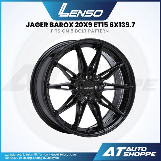 Lenso Jager Barox-Satin Black 20x9 ET15 6x139.7 (1 Piece)