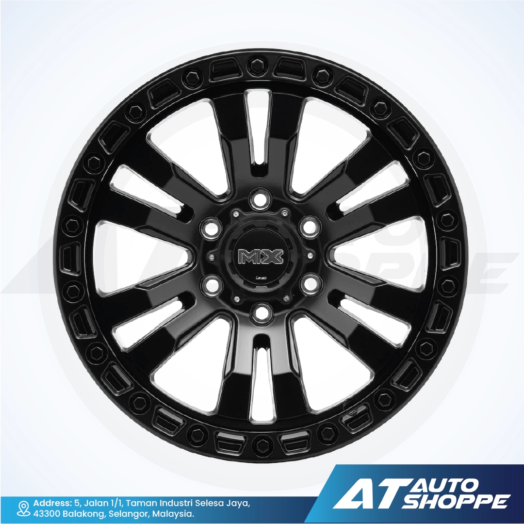 Lenso MX Brutal-Matte Black 16x8.5 ET0 6x139.7 (1 Piece)
