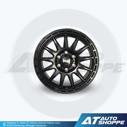 Lenso MX-Dinero Satin Black 18x9.0 ET12 PCD 6x139.7 (1 Piece)