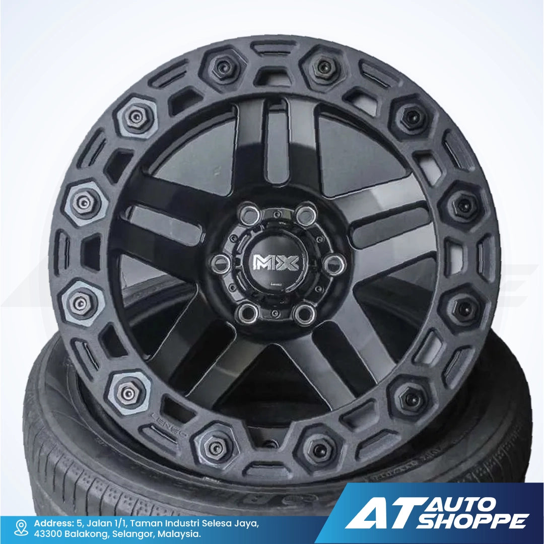 Lenso MX Fury-Matte Black 18x9J ET0 6x139.7 (1 Piece)