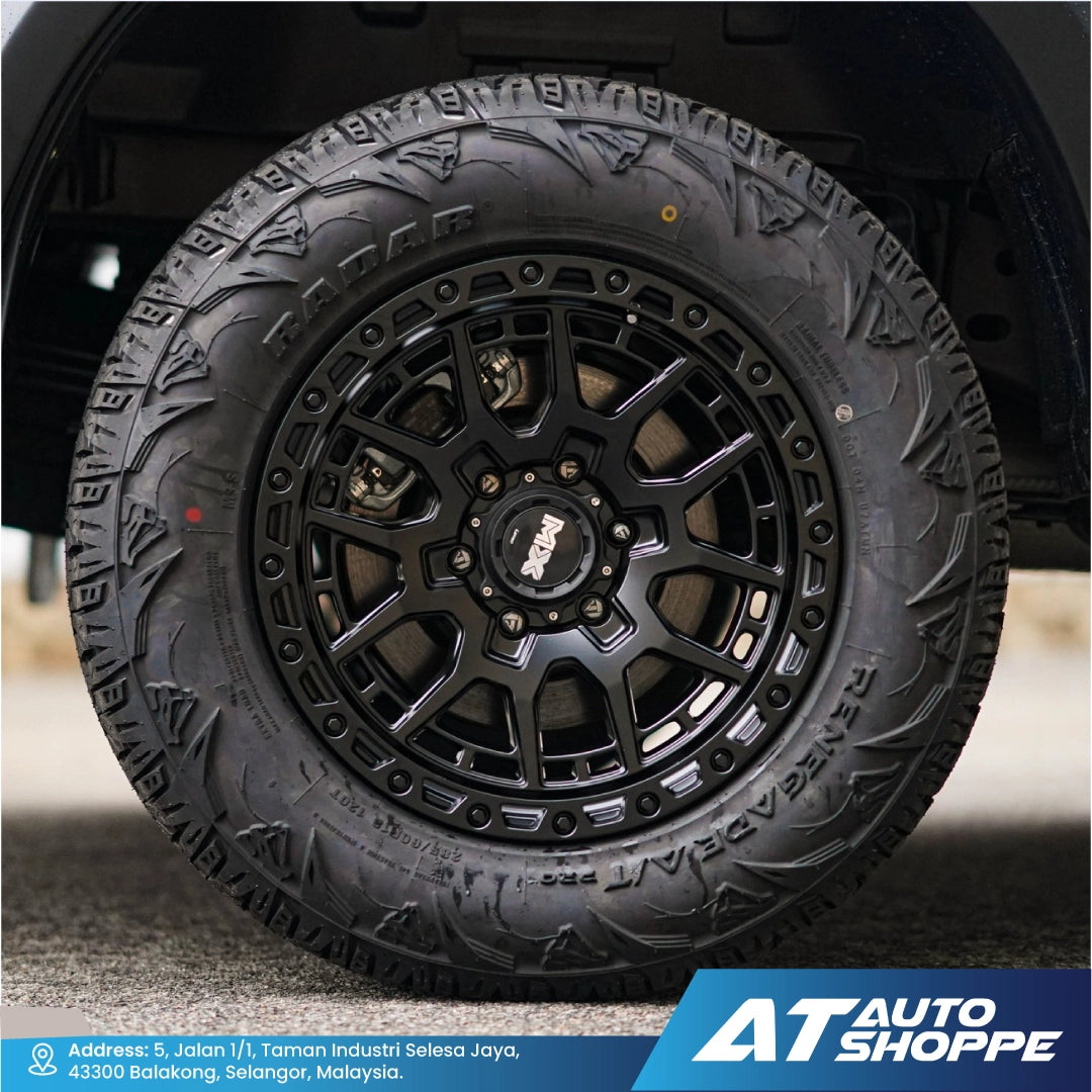 Lenso MX Gravel-Matte Black 18x9 ET20 6x114.3 (1 Piece)