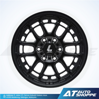 Lenso MX Hurricane-Matte Black 18x9 ET12 6x139.7 (1 Piece)
