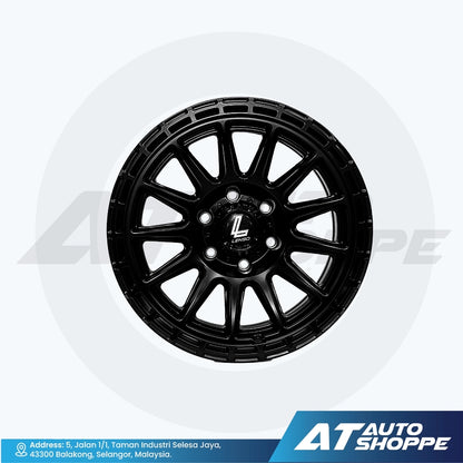 Lenso MX Dinero-Satin Black 17x9 ET12  6x139.7 (1 Piece)