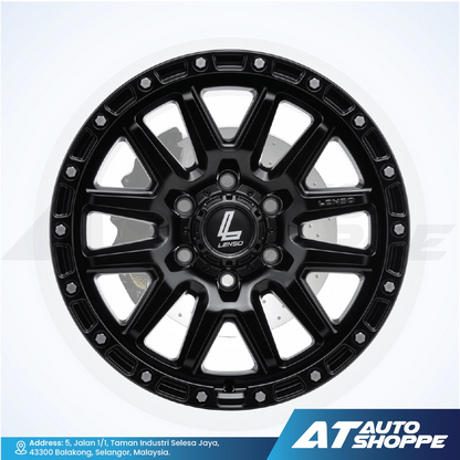 Lenso MX Marvel-Matte Black 18x9J ET18 6x139.7 (1 Piece)