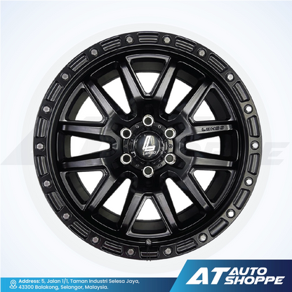 Lenso MX Marvel-Satin Black/Laser Text 20x9 ET18 6x139.7 (1 Piece)