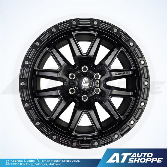 Lenso MX Marvel-Satin Black/Laser Text 20x9 ET18 6x139.7 (1 Piece)
