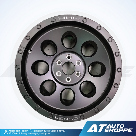 Lenso Max 01-Matte Black 16x9 ET0 6x114.3 (1 Piece)