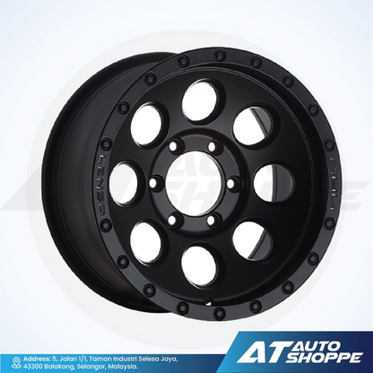 Lenso Max 01-Matte Black 16x9 ET0 6x139.7 (1 Piece)