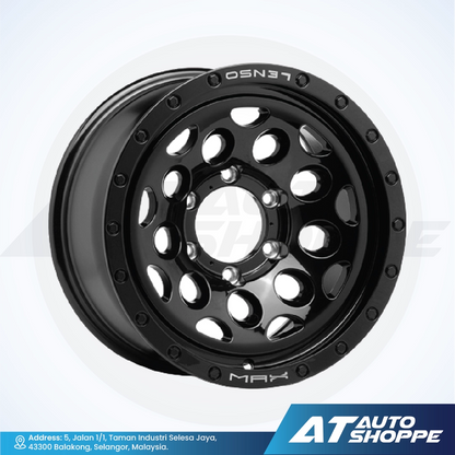 Lenso Max 09-Matte Black 16x8.5 ET0 6x139.7 (1 Piece)