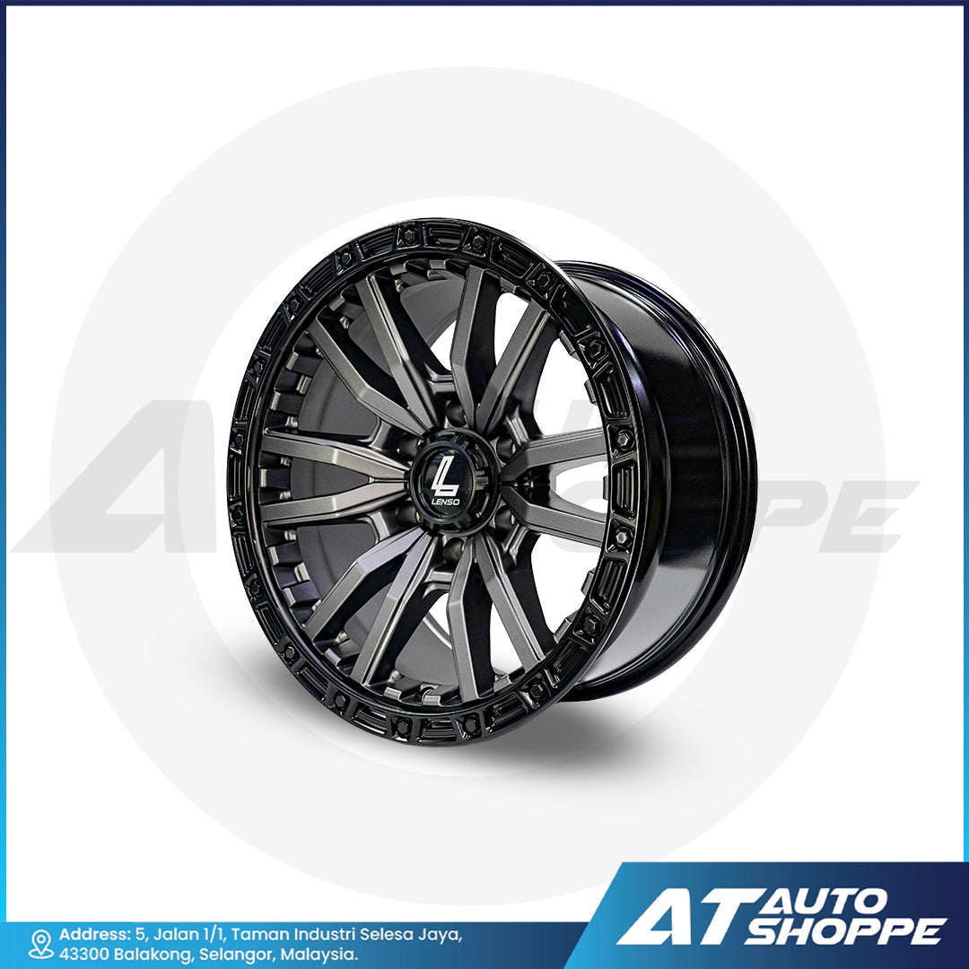 Lenso Valor Gray Anthracite With Satin Black Flip 18x9 6x139.7 ET0